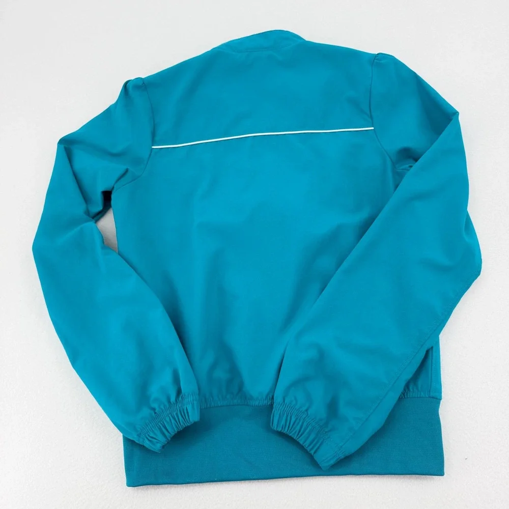 Nike Athletc Dept. Track Jacket Women Med Teal Blue Piping Athletic Y2K Vintage